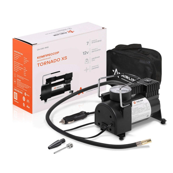 Компрессор TORNADO XS с сумкой (30 л/мин., 7 АТМ) (CA-030-19XS) AIRLINE