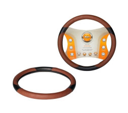 Оплетка из искусственной кожи, цвет - коричневый/черный, 38см/M (AWC-CM-05M) AIRLINE