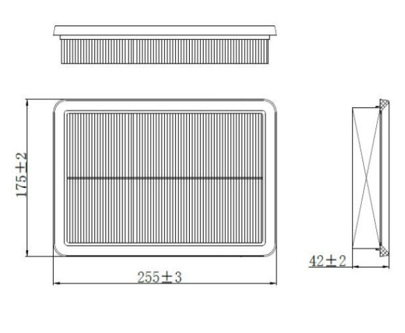 Фильтр воздушный Hyundai Elantra (00-) 1.6i/1.8i/2.0i/Kia Cerato I (04-) 1.6i/2.0i (TR55676) CARVILL