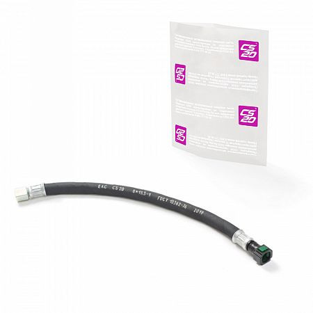 Шланг топливный ВАЗ-2110, 2170 высокого давления L=380мм 16V ГАЙКА-ЦАНГА 1шт CS20