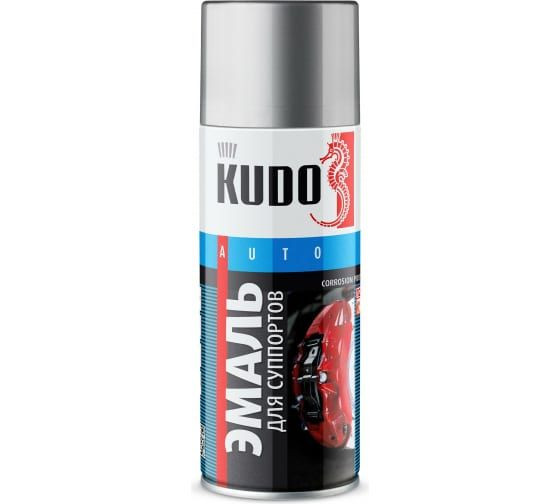 КРАСКА-СПРЕЙ для суппортов алкидная серебристая 520 мл KUDO KU-5215 (12шт.)