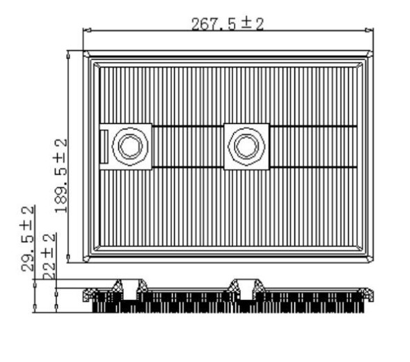 Фильтр воздушный VAG Tiguan (16-)/Golf VII (12-)/Passat B8/Jetta(TR27009) CARVILLE RACING