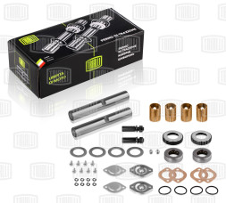 Ремкомплект поворотного кулака для а/м ГАЗ 3307 (кмпл. 2 шкворня с подшип.) (SH 0353) TRIALLI