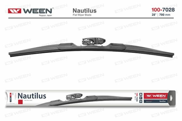 Щетка стеклоочистителя 28/700 Nautilus, бескаркасная, адаптер-трансформер WEEN 100-7028