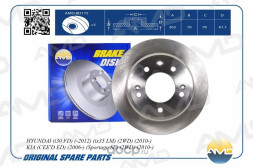 Диск заднего тормоза 58411-1H300/AMD.BD175 HYUNDAI(i30 FD)(-2012)(ix35 LM)(2WD)(2010-)KIA(CEE'D ED)