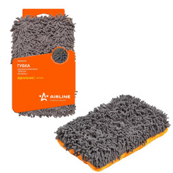 Губка-шиншилла микроворс (Кирпич) (20*14*5 см) (ABKN005) AIRLINE