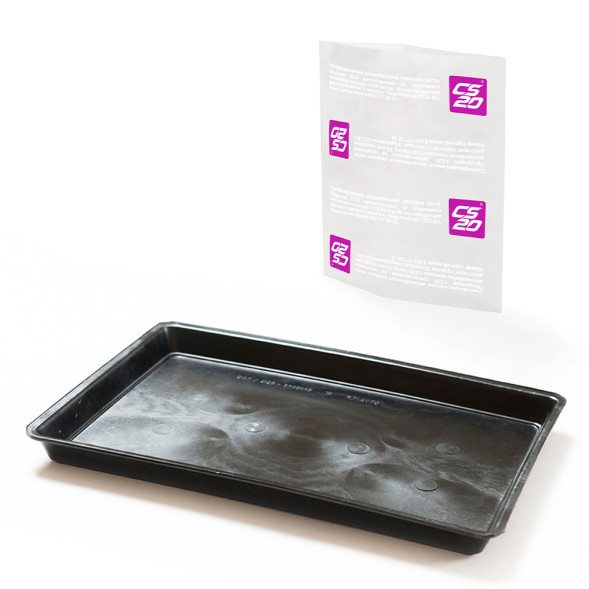 Поддон АКБ ВАЗ-2101-2107, 2121, 2110, 2123 ПВХ ПЛАСТИКОВЫЙ Оригинал+ в пакете CS20