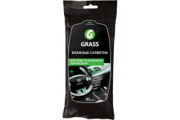 Влажные салфетки для ухода за интерьером автомобиля GRASS (30 шт.) IT-0311