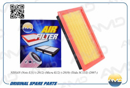Фильтр воздушный 16546-ED000/AMD.FA393 AMD NISSAN(Note E11)(-2012)(Micra)(-2010) (Tiida) (AP 124/1)