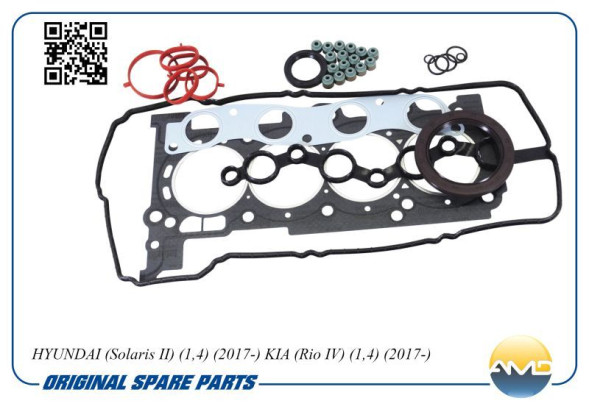 Комплект прокладок двигателя 20910-03Z00/AMD.STGAS85 AMD HYUNDAI (Solaris II)(1,4)(2017-) KIA(Rio)xx