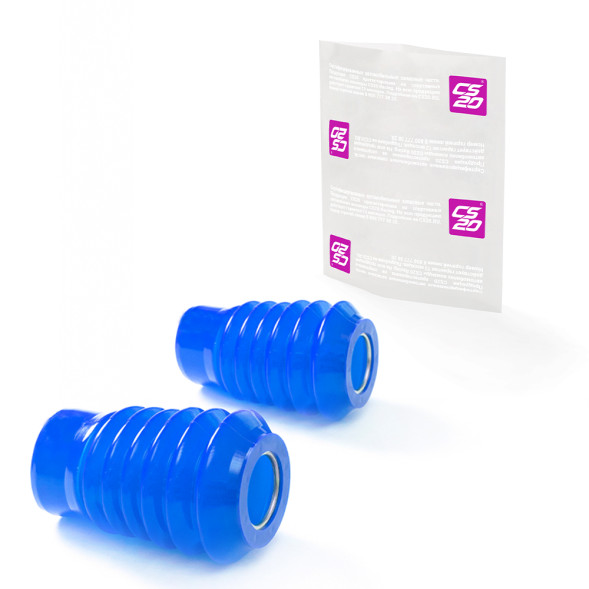 Пыльник ВАЗ-2110 стойки передней к-т.2шт полиуретан СИНИЙ Profi в пакете