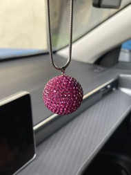Подвеска диско-шар малиновый ВХ-119