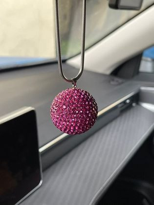 Подвеска диско-шар малиновый ВХ-119