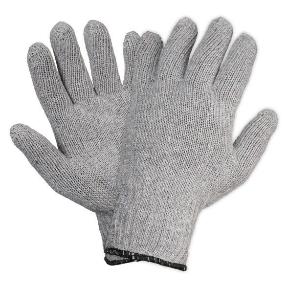 Перчатки трикотажные ХБ двойн., серые, (5 пар) 7,5 класс/115г., мод.502 (ADWG021) AIRLINE