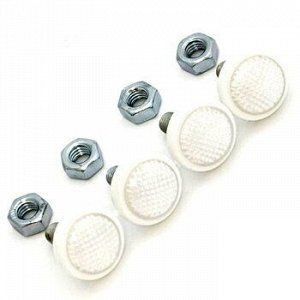 Болт крепления номера (4 белых) катафоты