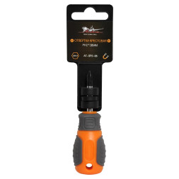 Отвертка крестовая с эргономичной рукояткой магнитная PH2*38мм (AT-SP2-06) AIRLINE