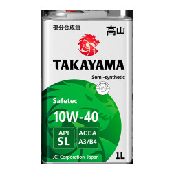 TAKAYAMA SAFETEC Масло моторное SAE 10W40 A3/B4 SL 1л металл