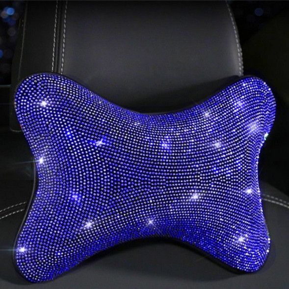 Подушка на подголовник Глоу синяя ПП-66