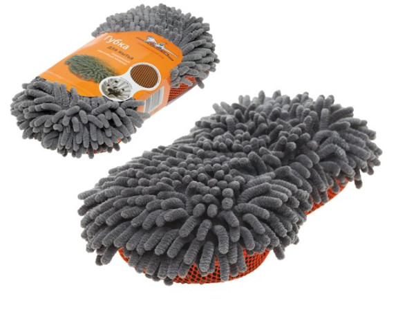 Губка-шиншилла с коралловой тканью (AB-E-01) AIRLINE