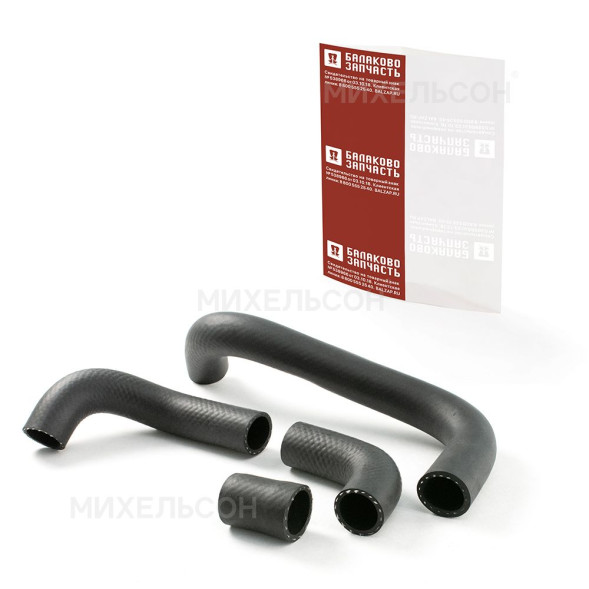 Патрубки радиатора ВАЗ-2105-2107 МЕДНЫЙ к-т.4шт усиленный в пакете БалаковоЗапчасть