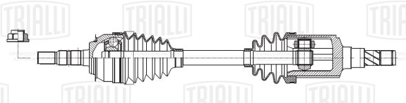 Привод перед. лев. для а/м Chevrolet Cruze (09-) 1.6i MT (AR 0525) TRIALLI