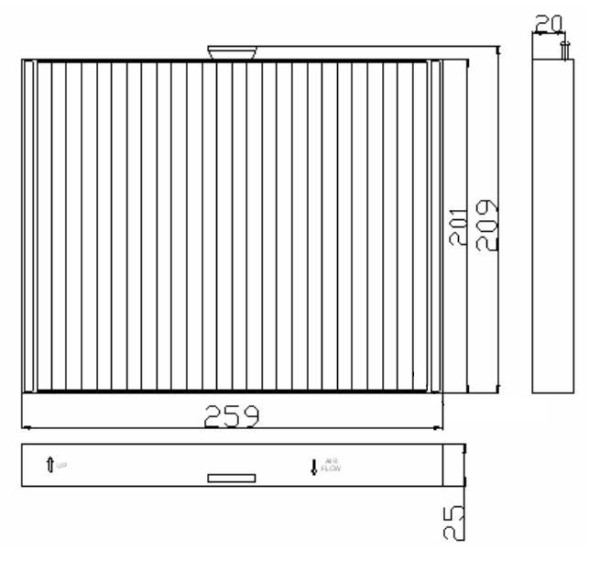 Фильтр салона Hyundai Elantra (00-) 1.6i/1.8i/2.0i (CRV2634) CARVILLE RACING