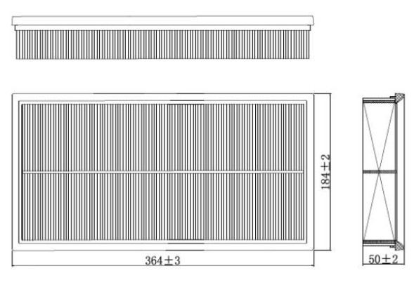 Фильтр воздушный VAG Octavia (96-) 1.6/1.8i/1.8T/Golf IV (97-)/Bora (98-)(TR37153) CARVILLE RACING