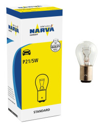 Лампа P21/5W 12V-21/5W (BAY15d) 17916 (Narva) (10шт)