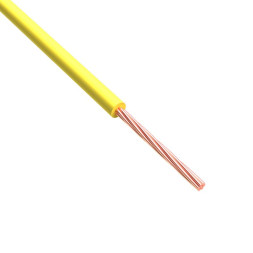 Провод монтажный (автомобильный) 0,75мм2, 100м желтый (ПГВА) ДиаЛуч ПВ671-ЖД