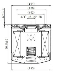 Фильтр масляный Nissan Pathfinder (05-)/NP 300 (05-) 2.5D/Toyota(97-)(CRL92048) CARVILLE RACING