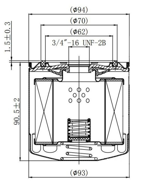 Фильтр масляный Nissan Pathfinder (05-)/NP 300 (05-) 2.5D/Toyota(97-)(CRL92048) CARVILLE RACING