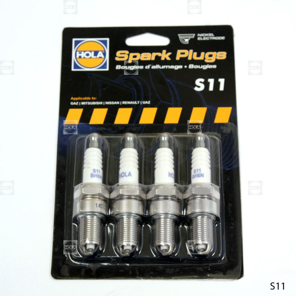 Свечи зажигания Газ-3110 (406дв) (4шт.) HOLA S11 (блистер)