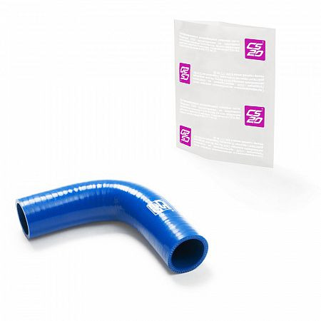 Патрубок термостата ГАЗ-3302 дв.ЗМЗ-406,405 верхний. угол 90 силикон CS20 СИНИЙ Profi