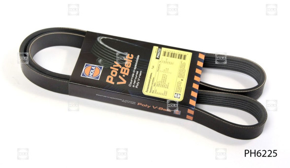 Ремень поликлиновой 6РК1225 Газ-406 без ГУРа PH6225 HOLA