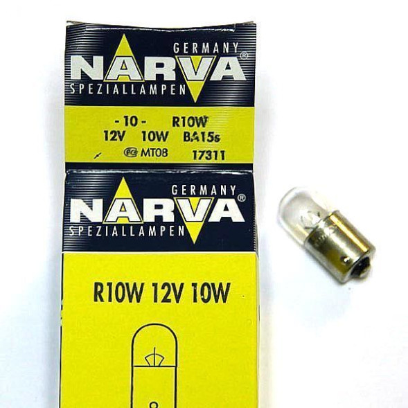 Лампа R10W 12V-10W (BA15s) 17311 (Narva) (10шт)
