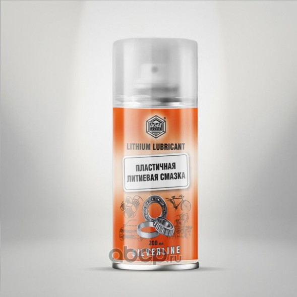 Смазка литиевая (Литол) АГАТ (аэрозоль) 200мл (12шт.)