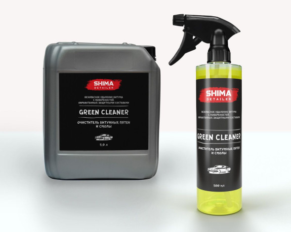 Очиститель битумных пятен и смолы 500 мл SHIMA DETAILER GREEN CLEANER