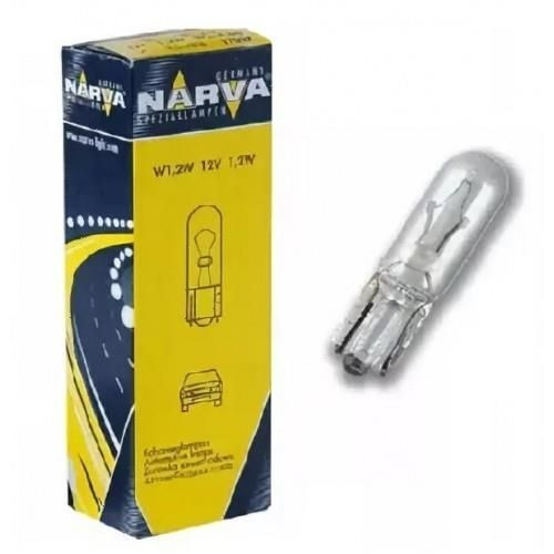 Лампа W1,2W 12V-1,2W (W2x4,6d) 17037 (Narva) (10шт)