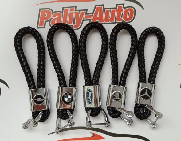 Брелок с кожаным плетеным ремешком HYUNDAI