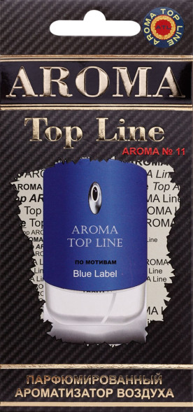 Ароматизатор AROMA TOP LINE (картон) (муж) №11  GIVENCHY BLUE LABEL