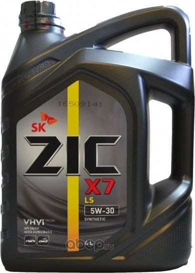 ZIC  X7  5W-30  LS API SN/CF C3 4 л  синт. MB 229.51,BMW Longlife-04,GM dexos2
