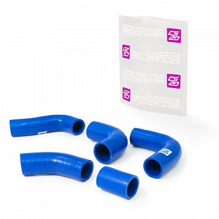 Патрубки радиатора ГАЗ-3302 дв.ЗМЗ-405 к-т.5шт силикон CS20 СИНИЙ Profi