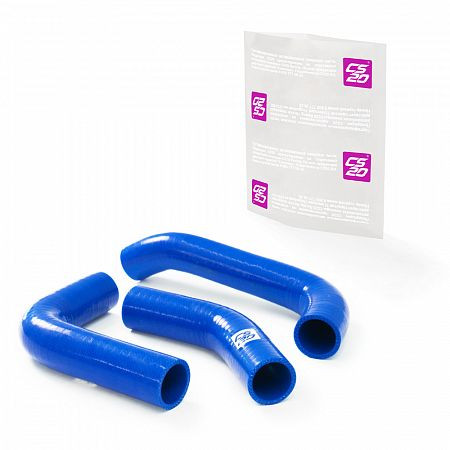 Патрубки радиатора ГАЗ-3302 Бизнес дв.УМЗ-4216 силикон CS20 СИНИЙ к-т.3шт Profi