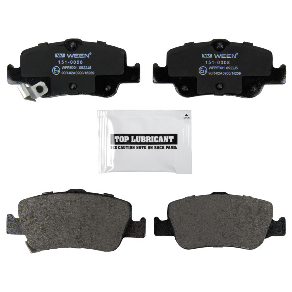 Колодка торм.задн.диск. TOYOTA Auris (E150,E180), Corolla (E180) WEEN 151-0008