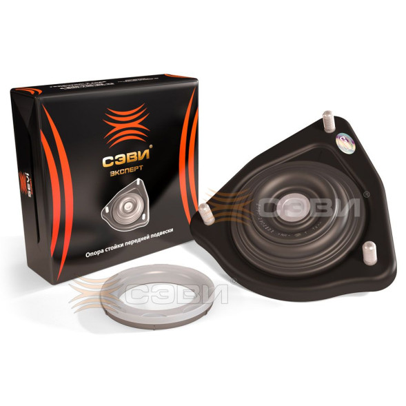 Опора стойки передней подвески ВАЗ 2190  СЭВИ-Эксперт  (со смещением 12мм, с подшипником) 1130-VP