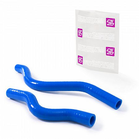 Патрубки отопителя ВАЗ-2111 с2005г.в. силикон CS20 СИНИЙ к-т.2шт Profi