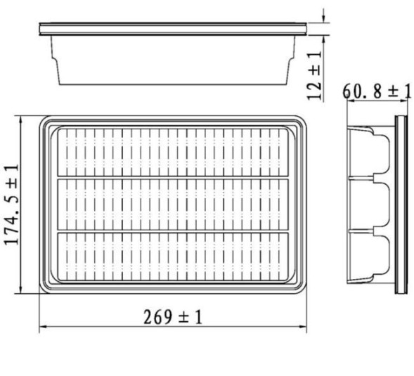 Фильтр воздушный Hyundai Santa Fe (06-) 2.2D/2.7i/Santa Fe III (TR2735) CARVILLE RACING