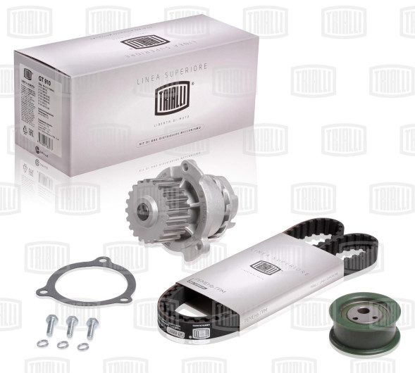 Ремкомплект ГРМ (помпа/ремень/1 ролик) для а/м ВАЗ 2108(GT 908)(111зуб)TRIALLI