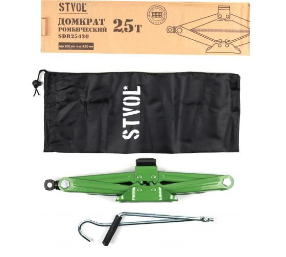 Домкрат ромбический 2,5 т (105-420 мм) STVOL