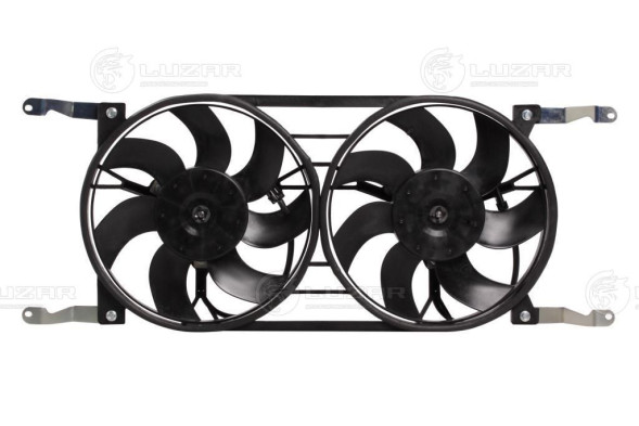 Э/вентилятор охл. УАЗ Patriot (12-) (2 вент.) (с кожухом) A/C+ LUZAR LFK 0363